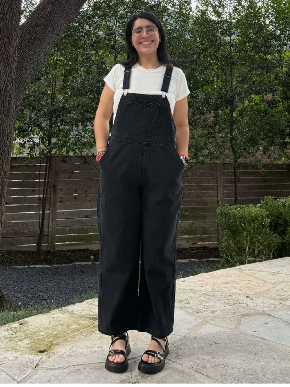 Shiny By Nature original overall jeans in black size 3x
